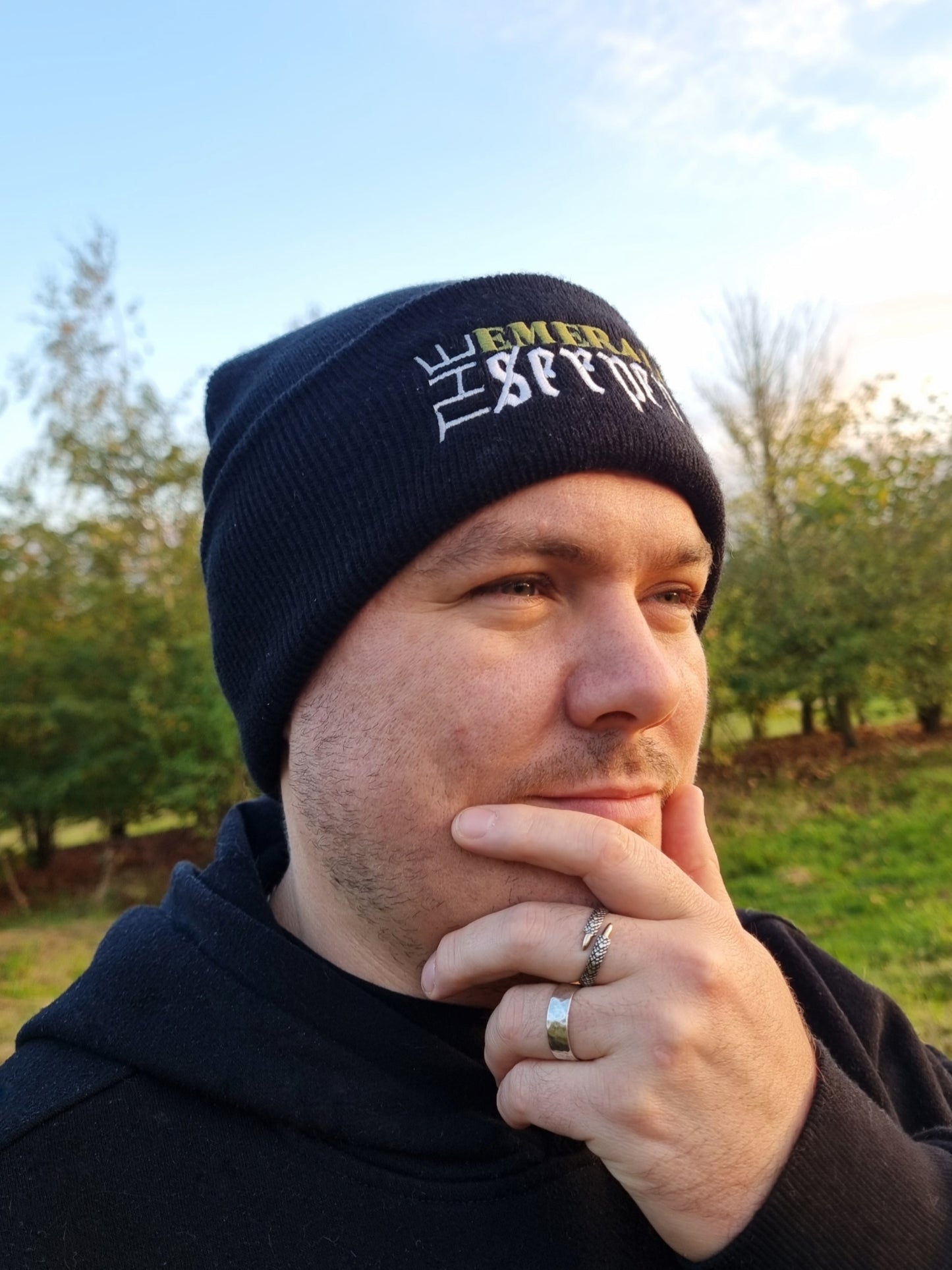 The Emerald Serpent Beanie Hat