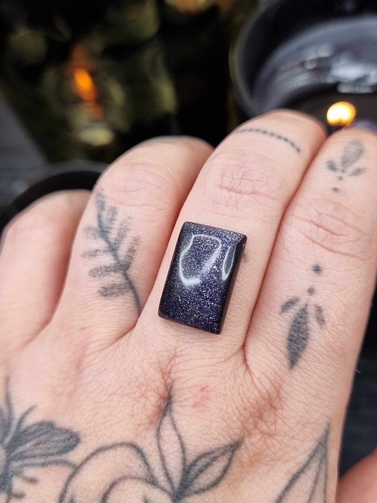 Blue Goldstone Cushion PYP