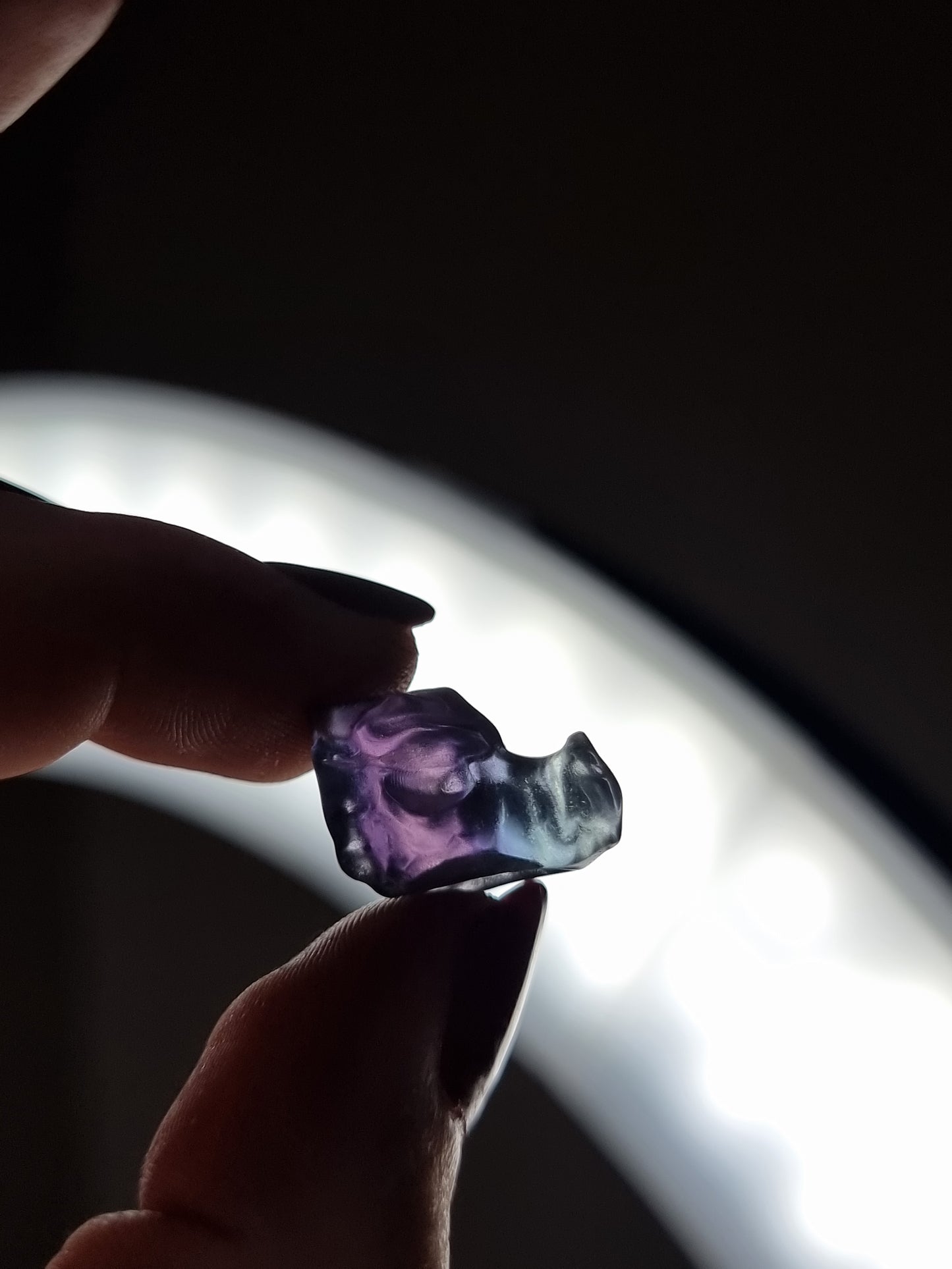 Fluorite Mini Dragon Carving