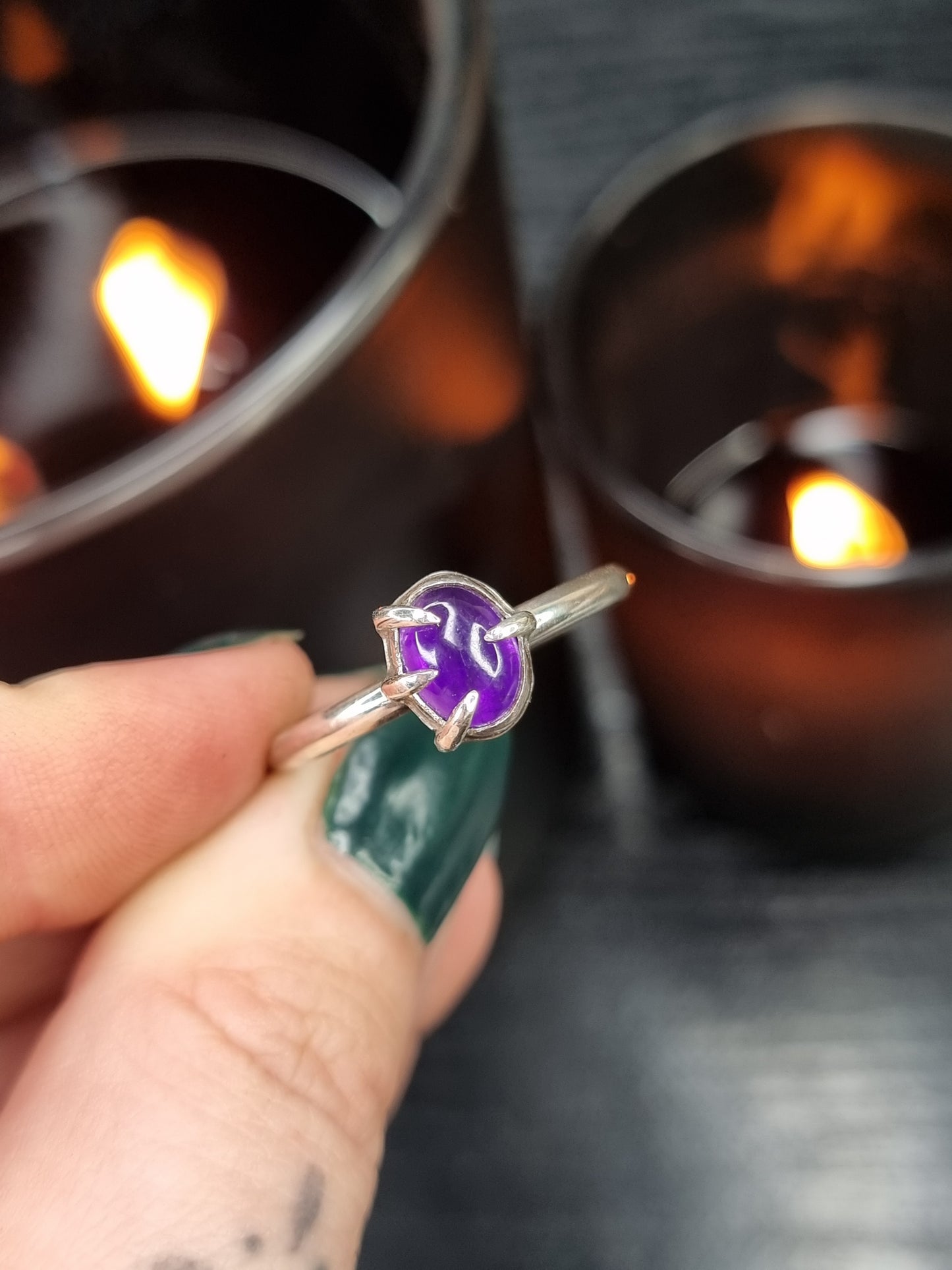 Amethyst Clawed Ring MTO