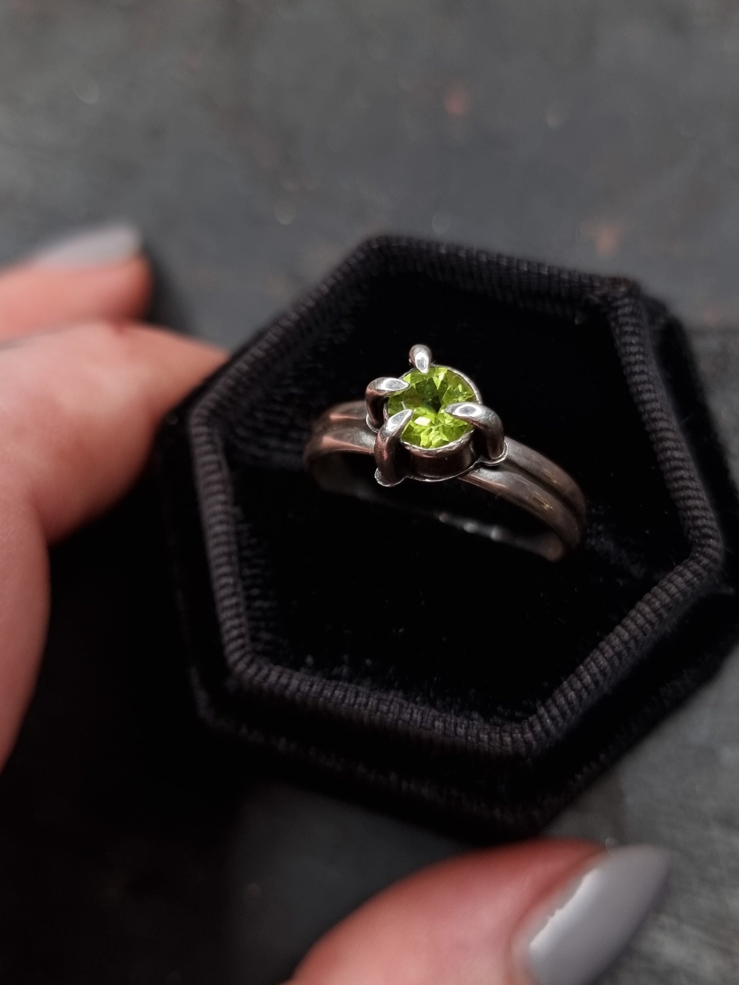 Peridot Talon Ring MTO