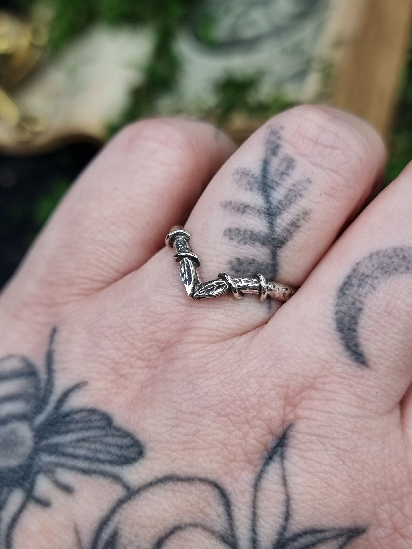 Sapling Wishbone Ring MTO
