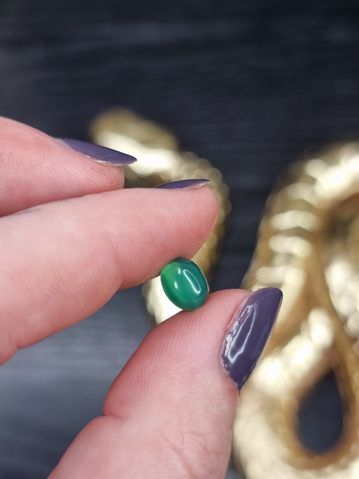 Green Onyx Oval PYP