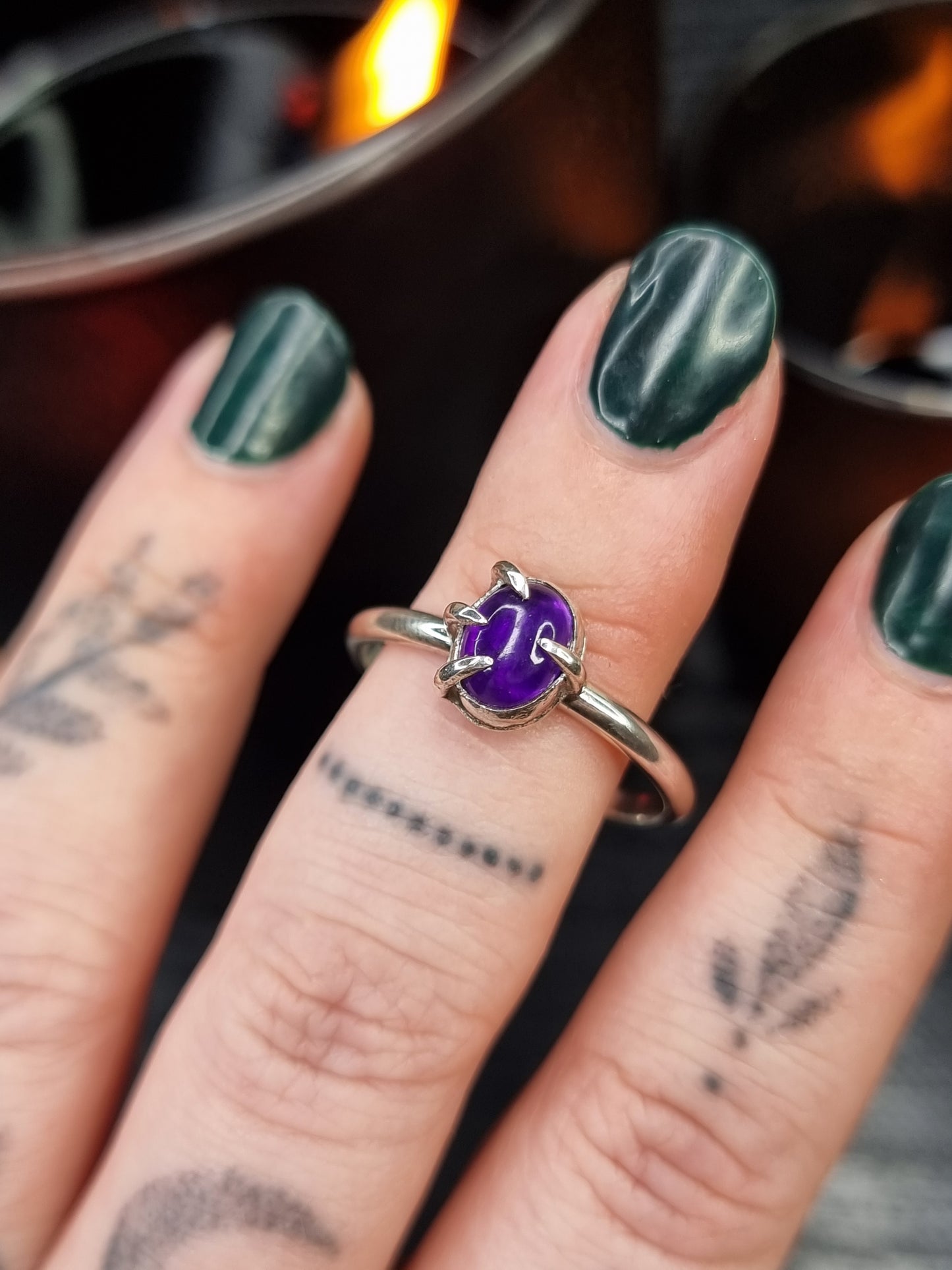 Amethyst Clawed Ring MTO