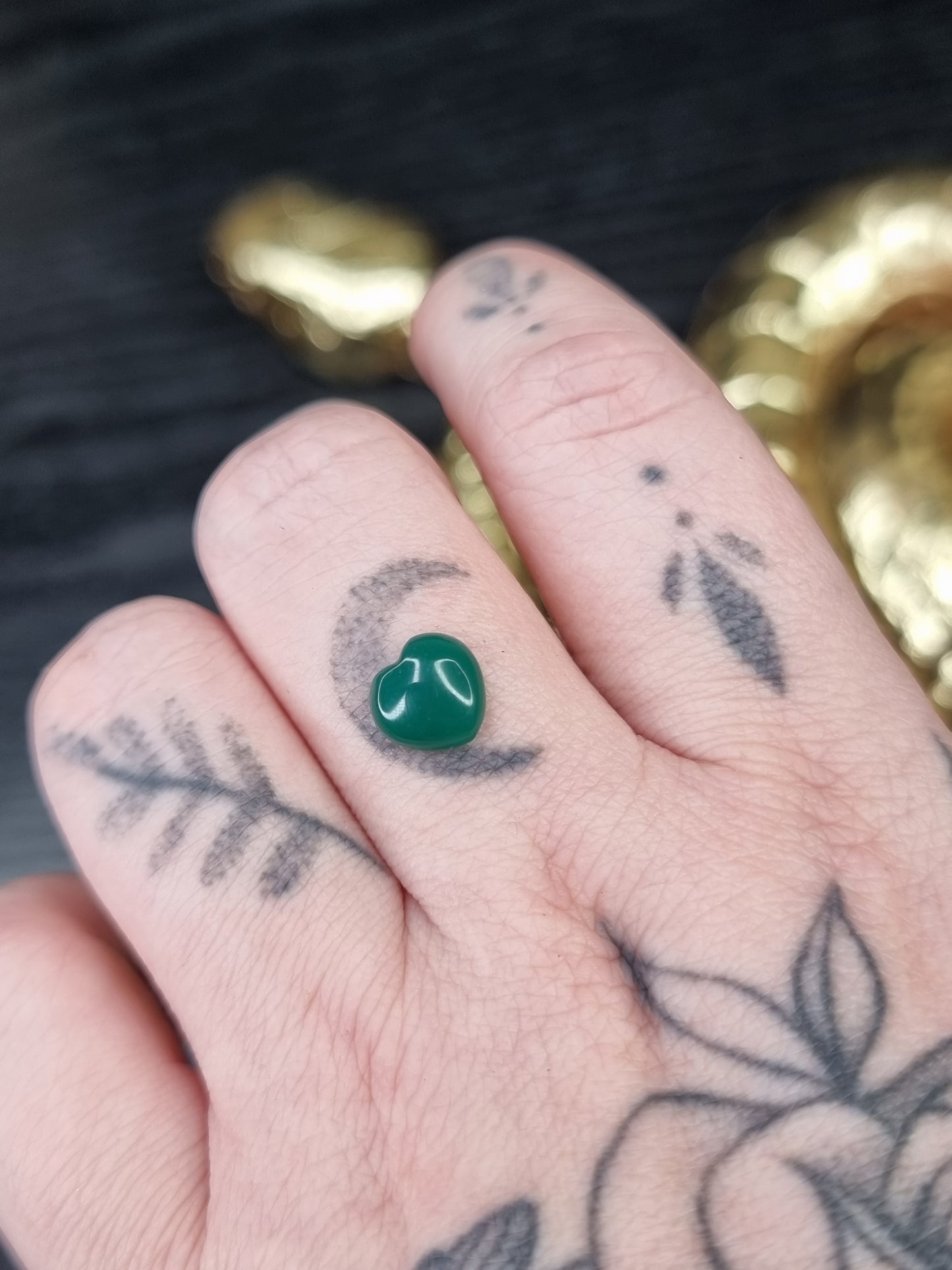 Green Onyx Heart PYP