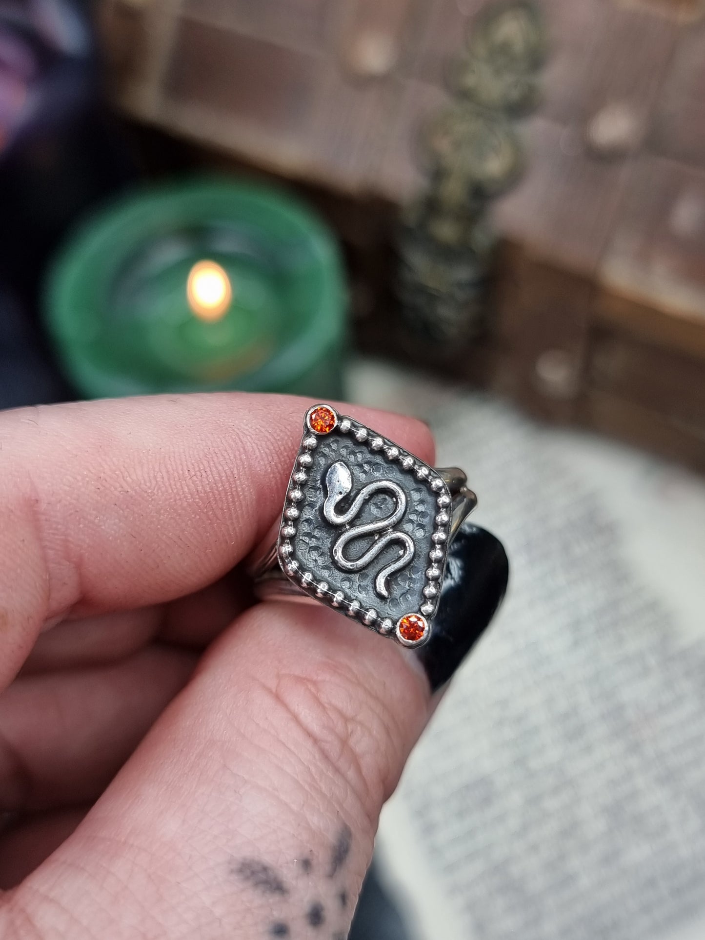 Fire Serpent Ring UK P