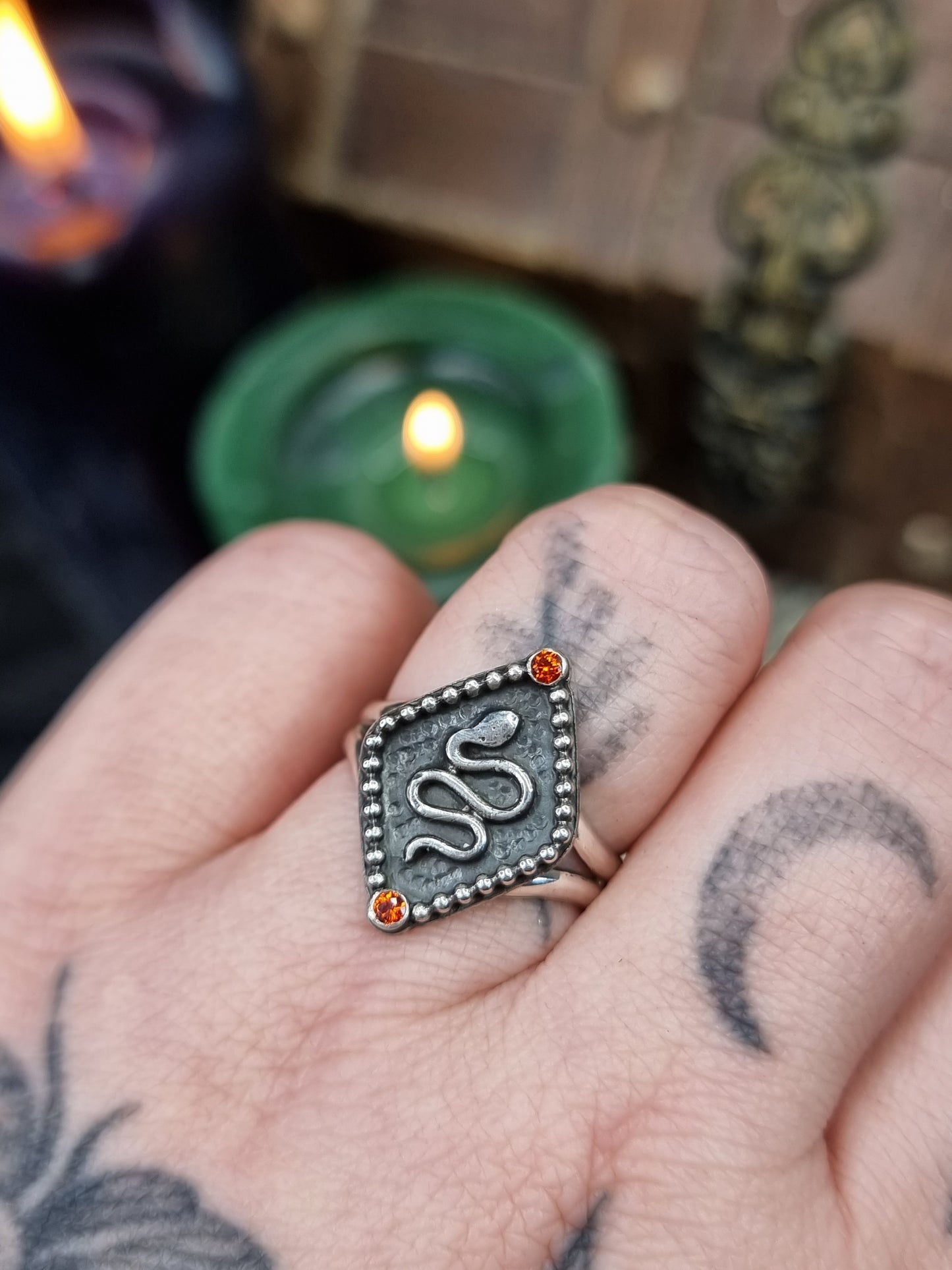 Fire Serpent Ring UK P