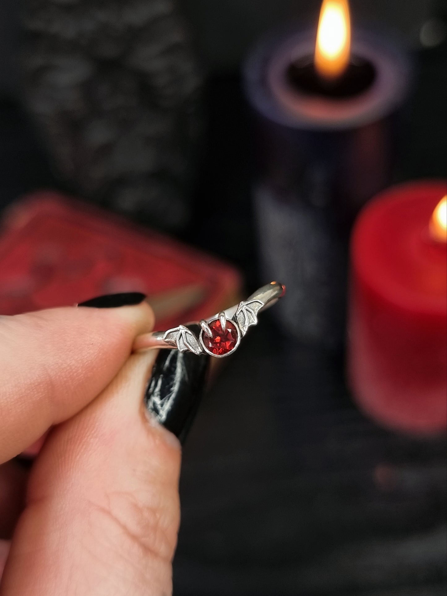Garnet Shadow Ring MTO