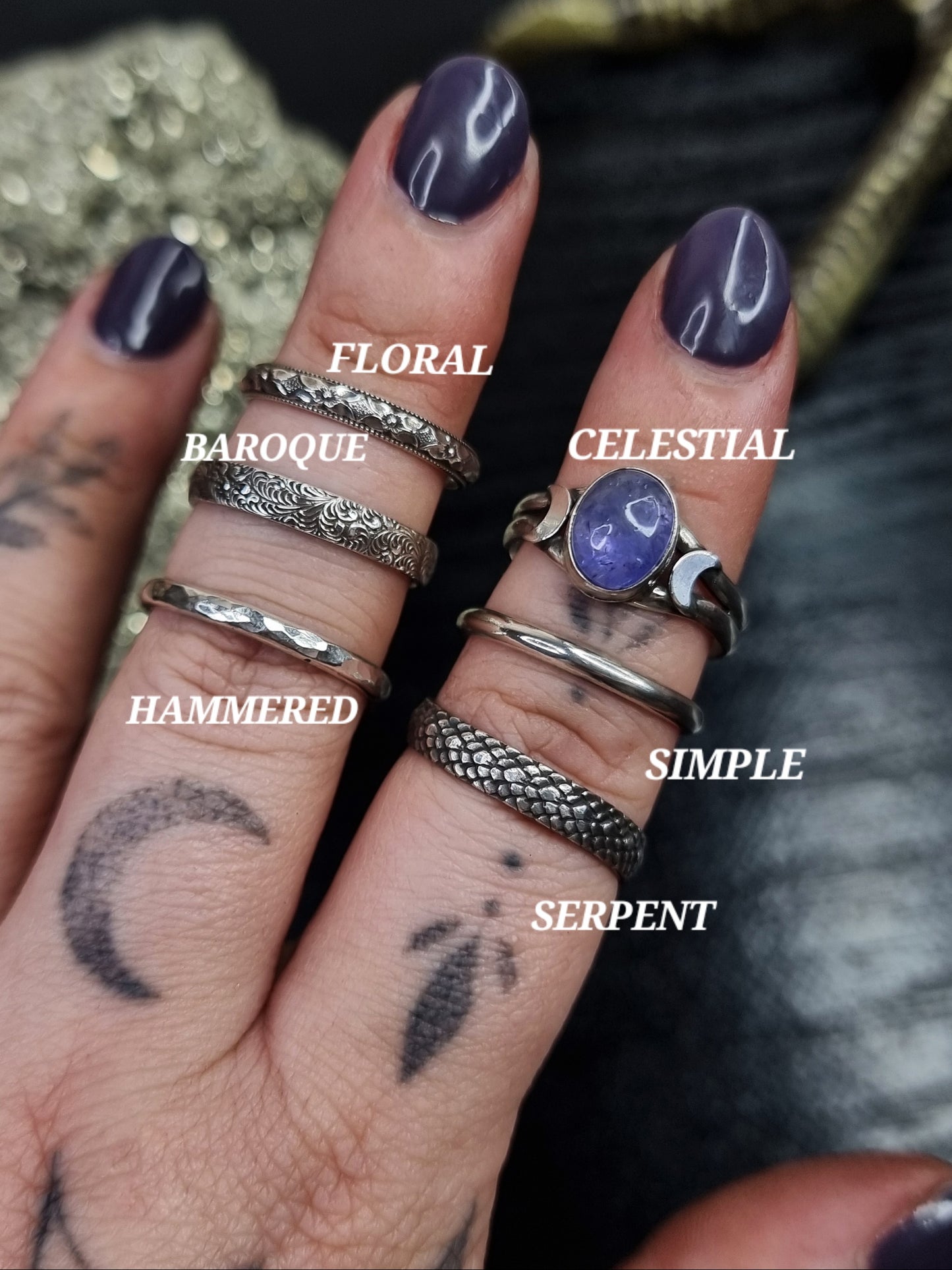 Amethyst Rose Cut Round PYP
