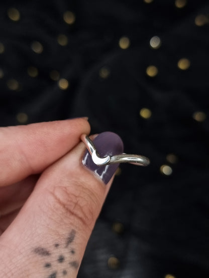 Crescent Wishbone Ring MTO