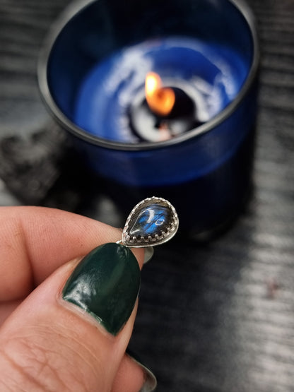 Labradorite Tear Necklace