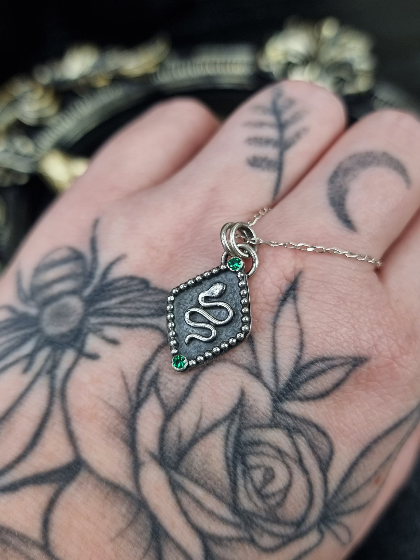 Green Serpent Necklace