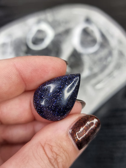Blue Goldstone Teardrop PYP