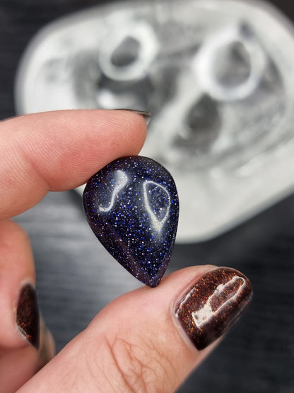 Blue Goldstone Teardrop PYP