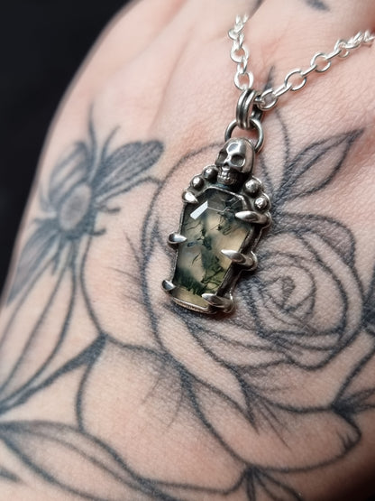 Moss Agate Catacomb Necklace MTO