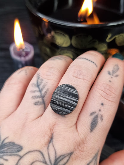 Black Tourmaline Oval PYP