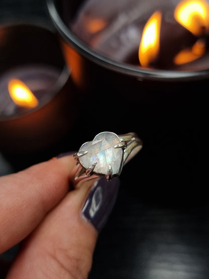 Moonstone Lovers Grasp Ring MTO