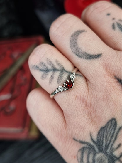 Garnet Shadow Ring MTO