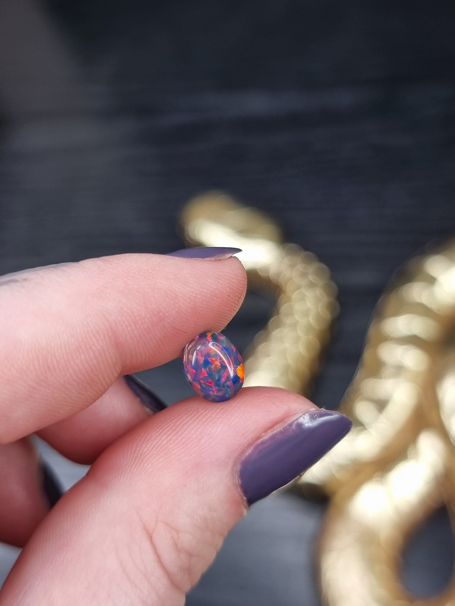 Faux Opal Oval PYP