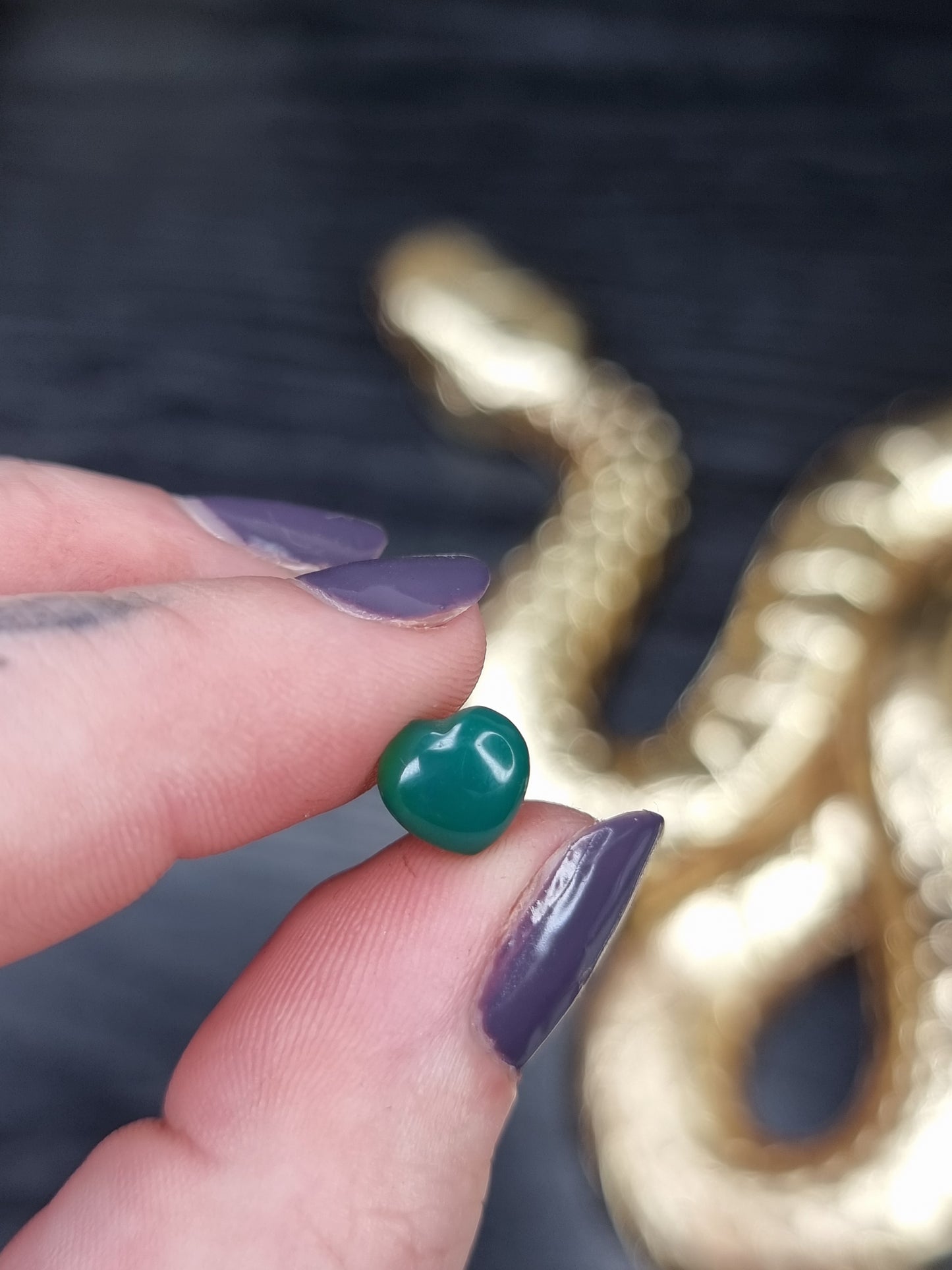 Green Onyx Heart PYP