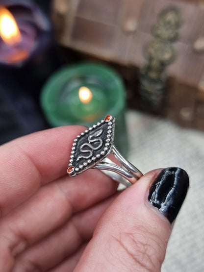 Fire Serpent Ring UK P