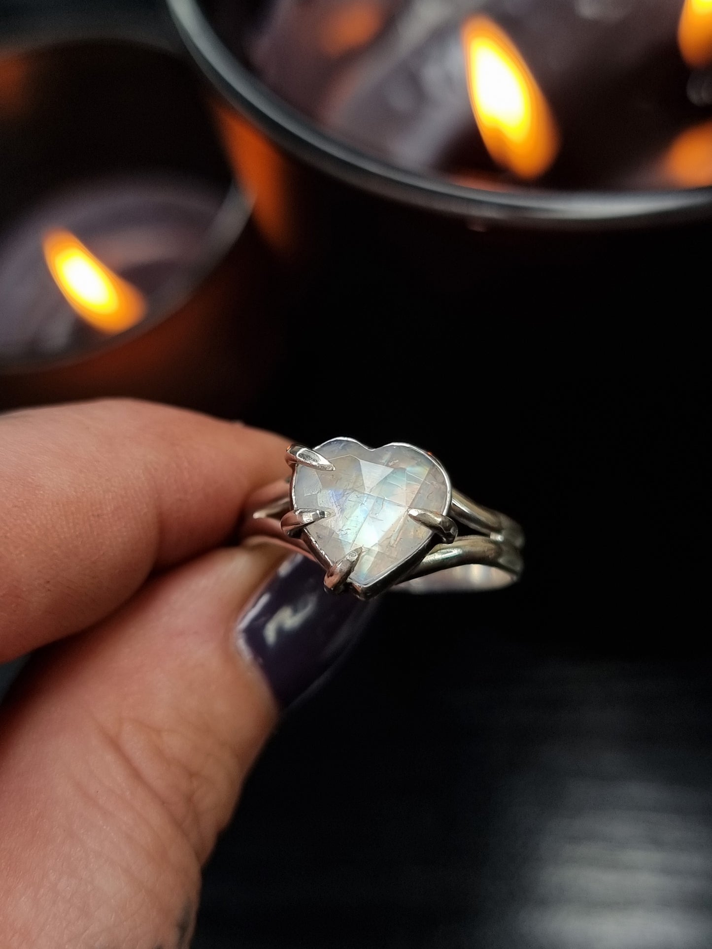 Moonstone Lovers Grasp Ring MTO