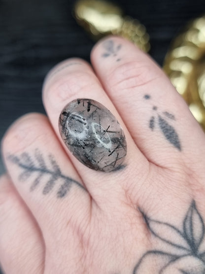 Tourmaline In Quartz Oval PYP