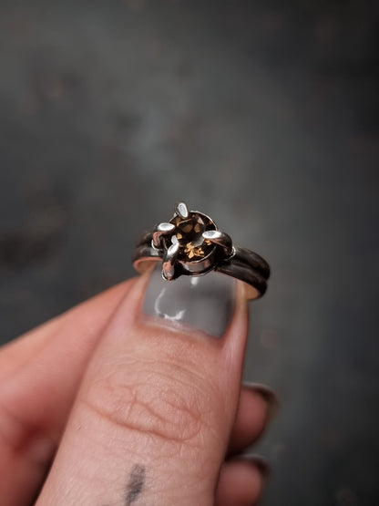 Smoky Quartz Talon Ring MTO