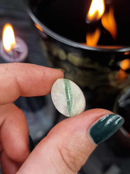 Raw Tourmaline In Quartz Oval PYP