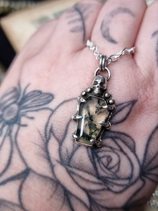 Moss Agate Catacomb Necklace MTO