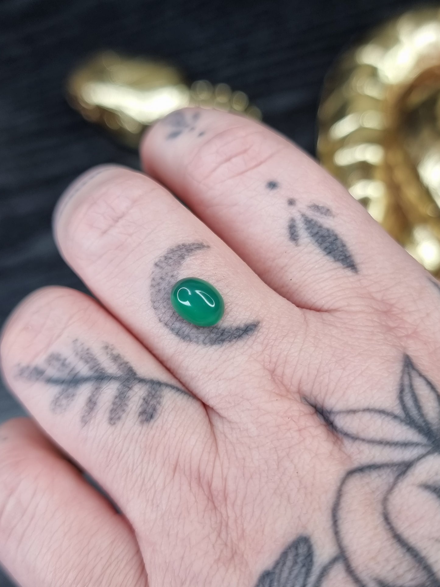 Green Onyx Oval PYP