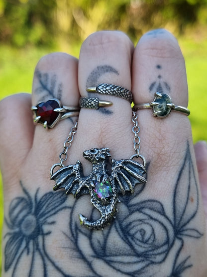 Mystic Topaz Draco Necklace RTS