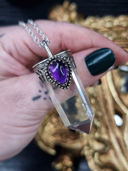 Clear Quartz Cathedral Necklace