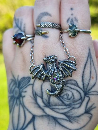 Mystic Topaz Draco Necklace RTS