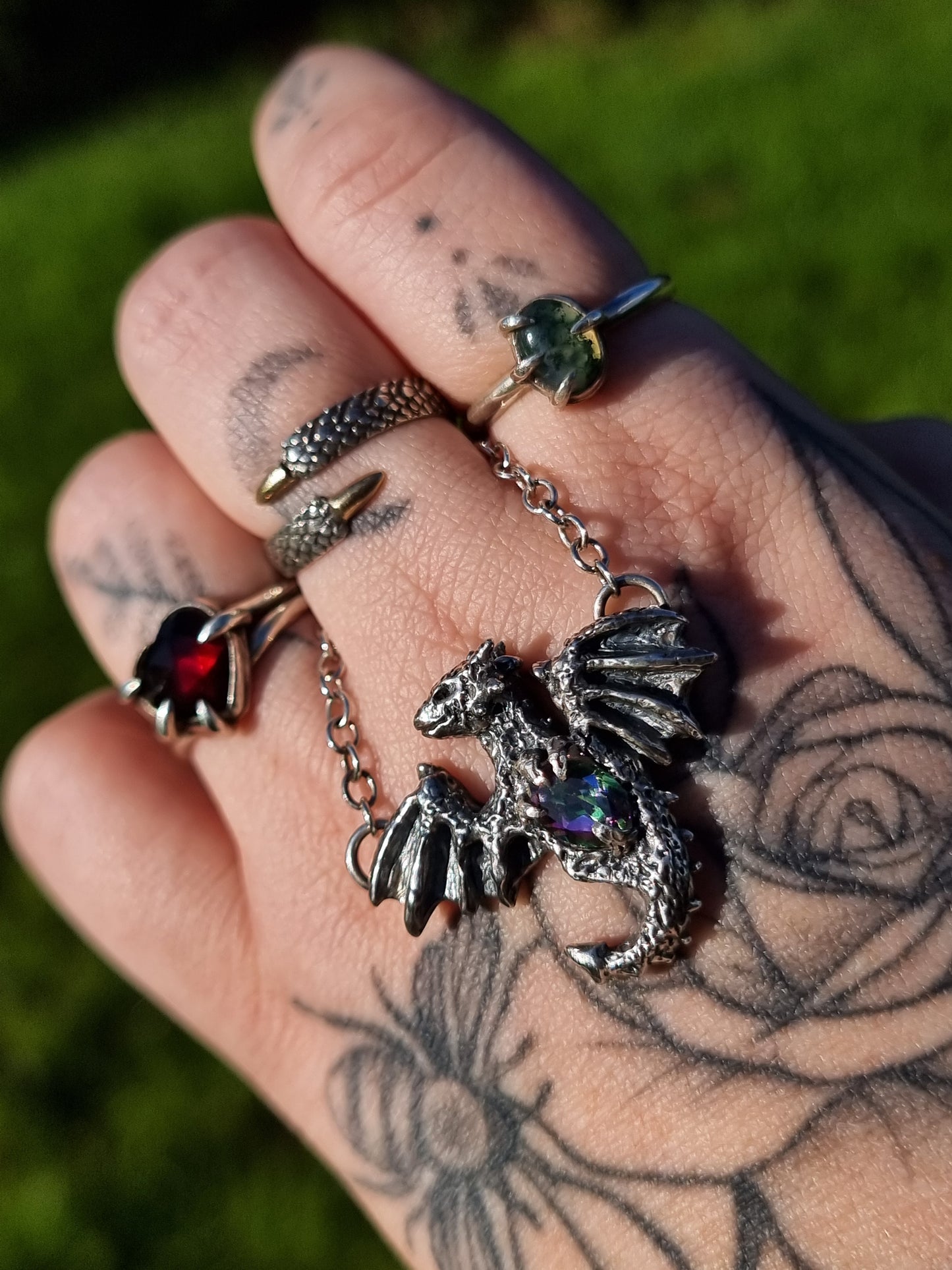 Mystic Topaz Draco Necklace RTS