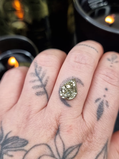 Pyrite Cluster Teardrop PYP