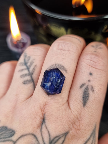 Blue Goldstone Doublet Rupee PYP