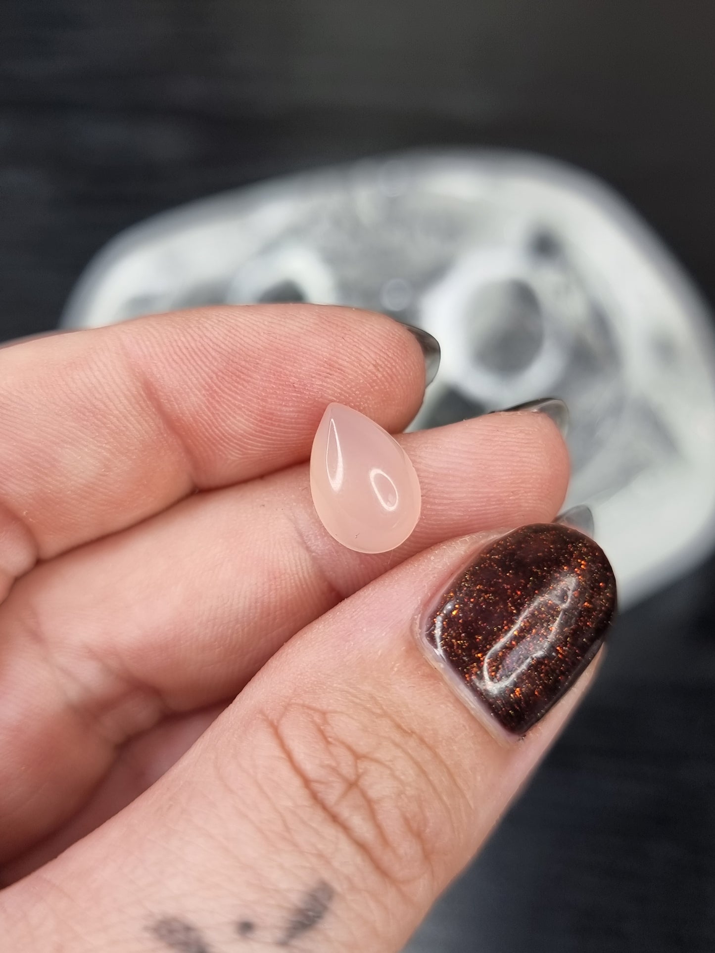 Pink Chalcedony Teardrop PYP