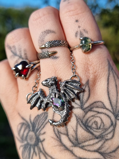 Mystic Topaz Draco Necklace RTS