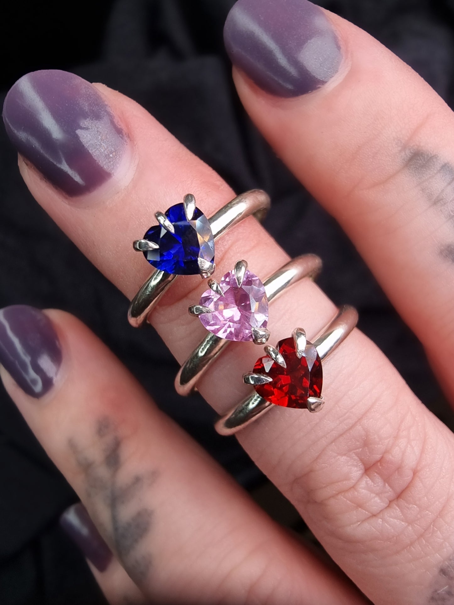 Garnet Sweetheart Ring MTO