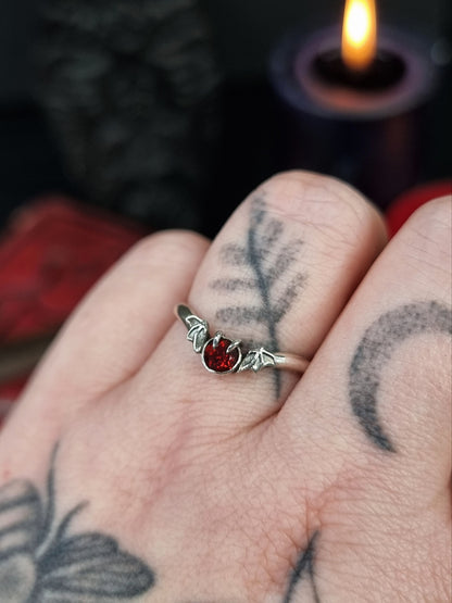 Garnet Shadow Ring MTO