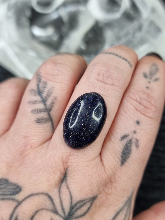 Blue Goldstone Oval 02 PYP