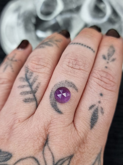 Amethyst Rose Cut Round PYP