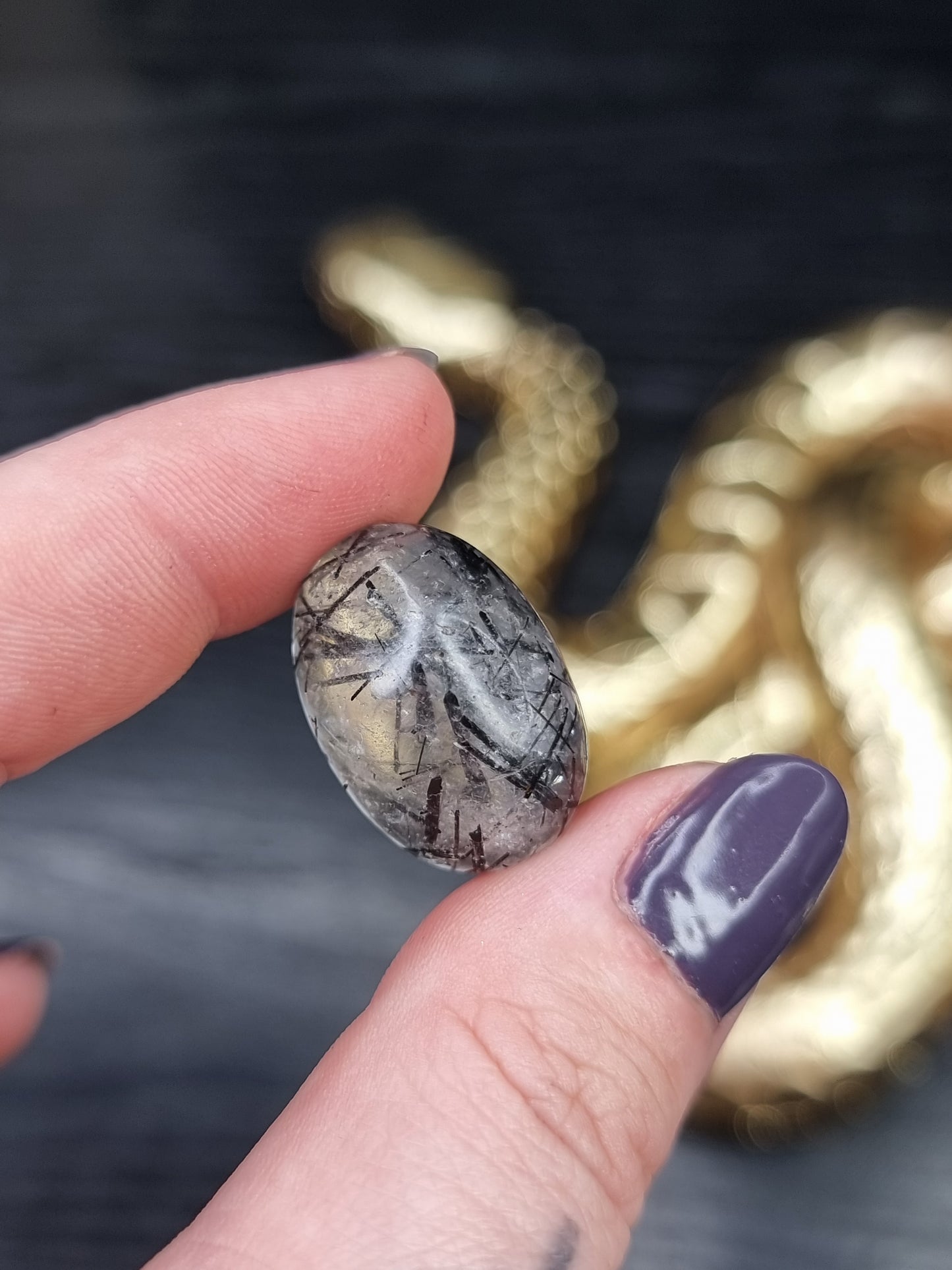 Tourmaline In Quartz Oval PYP