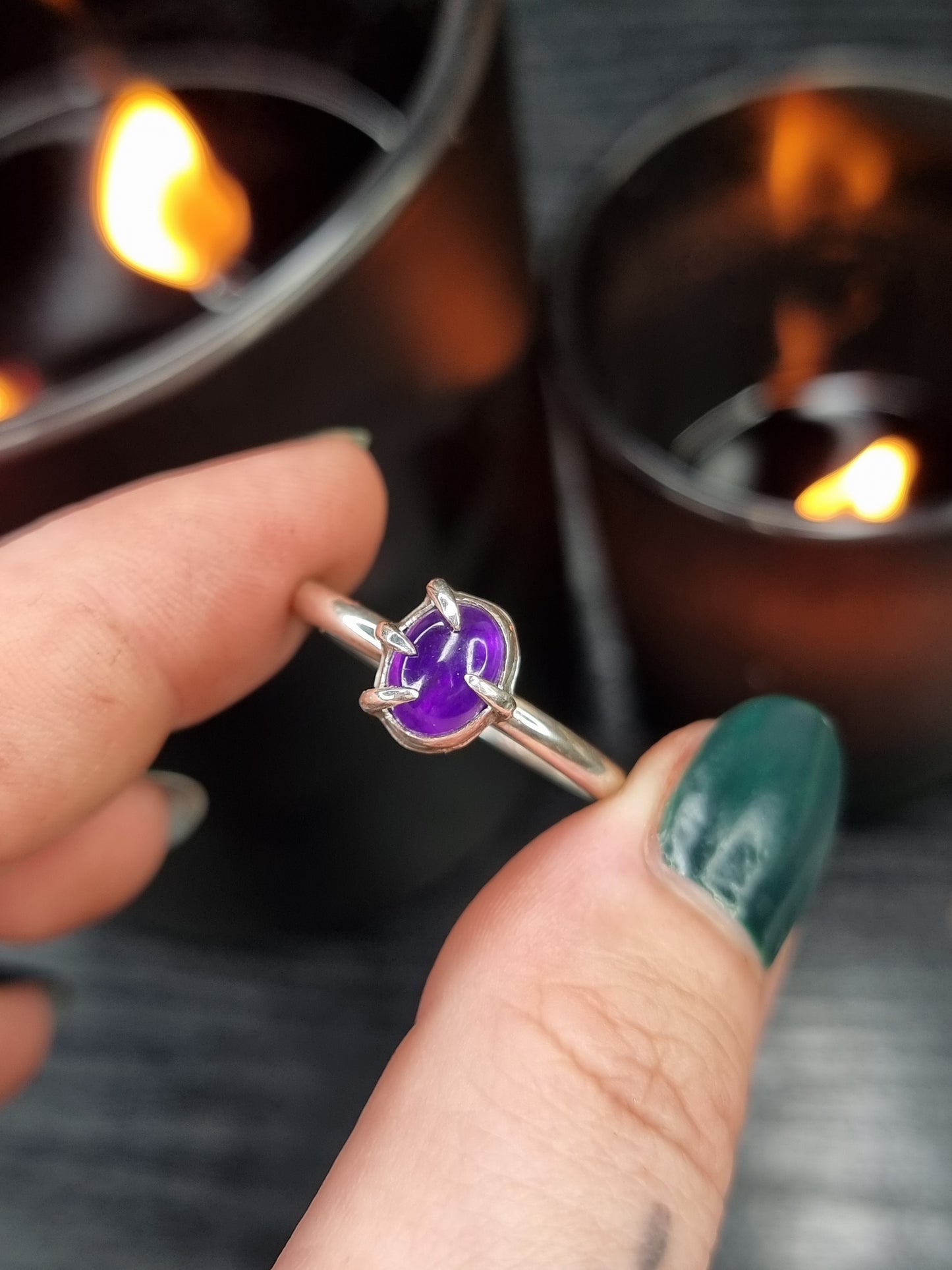 Amethyst Clawed Ring MTO