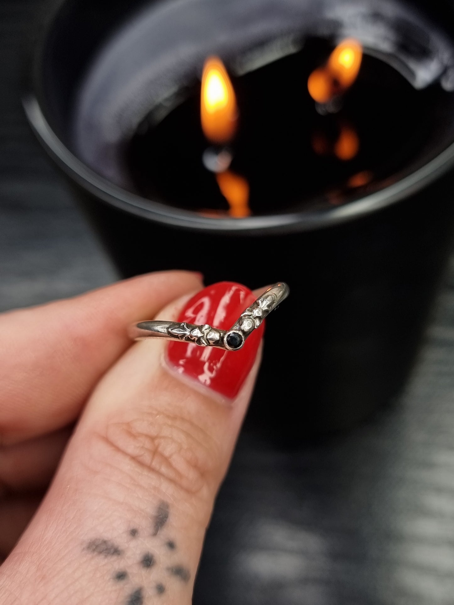 Adorn Wishbone ring MTO