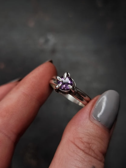 Amethyst Talon Ring MTO