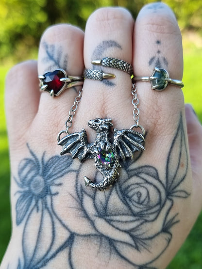 Mystic Topaz Draco Necklace RTS