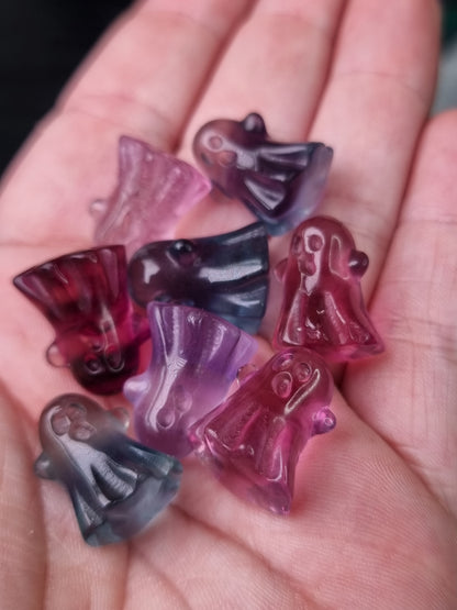 Fluorite Mini Ghost Carving