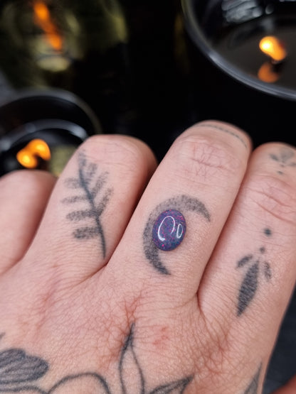 Purple Faux Opal Oval PYP